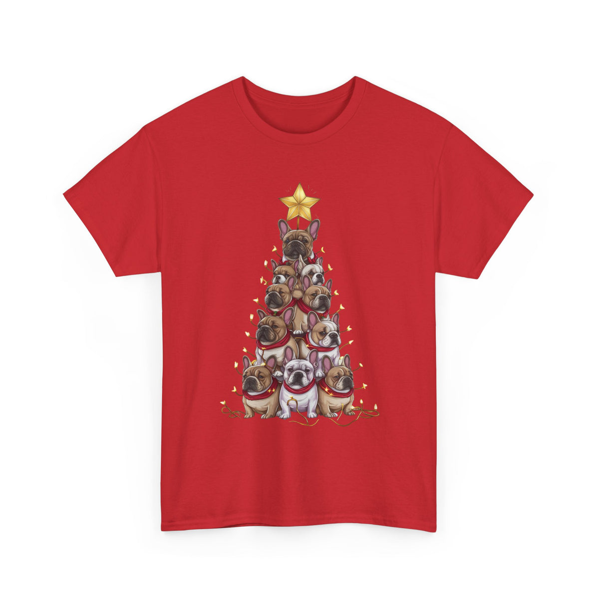 Frenchie Holiday Tree Tee