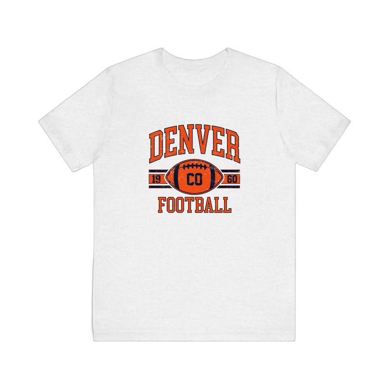 Denver Colorado Football 1960 Quality Tee — Ash