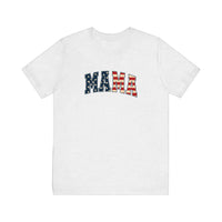 Stars And Stripes Mama Quality Tee — Ash