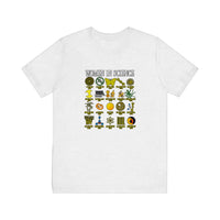 Women In Science Icons Grid Quality Tee — Ash