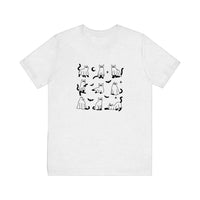 Ghost Cats Under Sheets Quality Tee — Ash