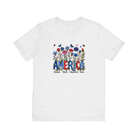 America Wildflowers Freedom Brave Quality Tee — Ash