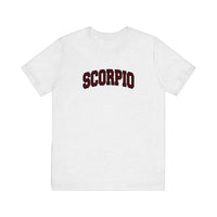 Scorpio Varsity Arch Quality Tee — Ash