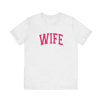 Wife Varsity Arch Quality Tee — Ash