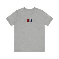 Jesus Saves USA Quality Tee — Athletic Heather