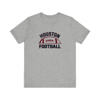 Houston Football Vintage Arch Quality Tee — Athletic Heather