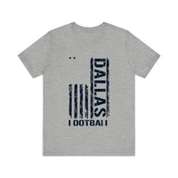 Dallas Football Distressed Flag Quality Tee — Athletic Heather