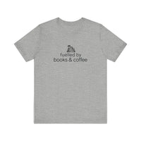 Fuelled By Books And Coffee Quality Tee — Athletic Heather
