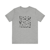 Ghost Cats Under Sheets Quality Tee — Athletic Heather