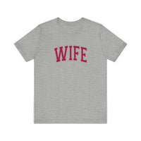 Wife Varsity Arch Quality Tee — Athletic Heather