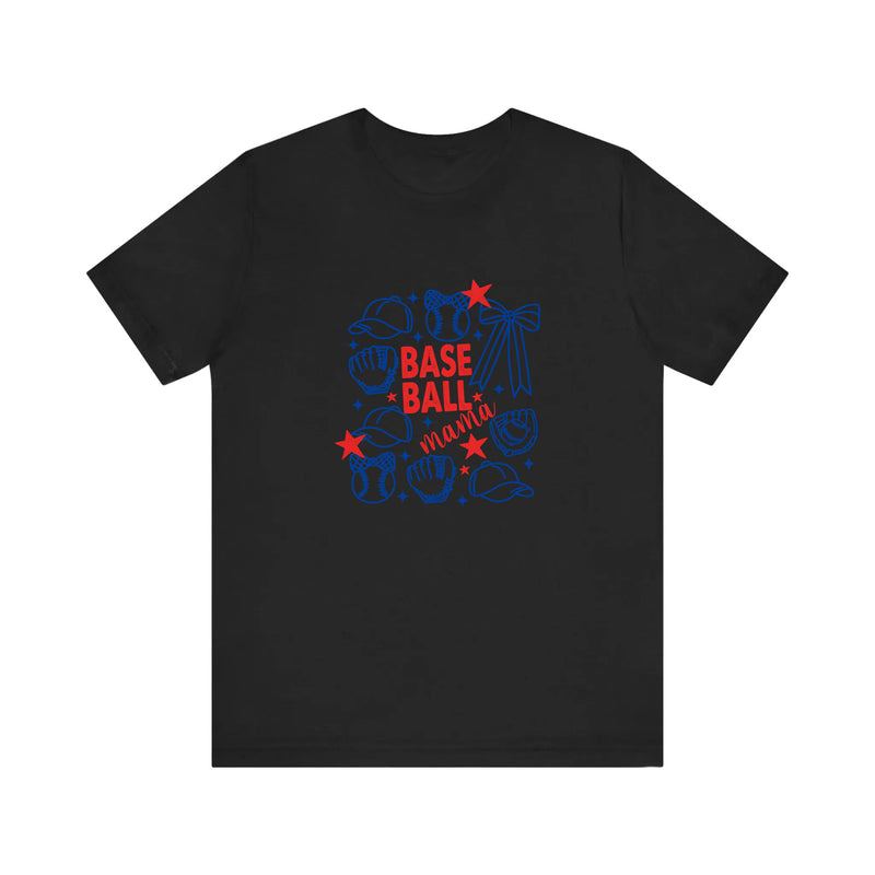 Baseball Mama Quality Tee — Black