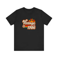 Vintage 1986 Sunburst Quality Tee — Black