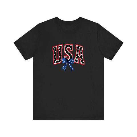 USA Varsity Star Bow Quality Tee