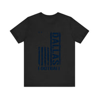 Dallas Football Distressed Flag Quality Tee — Black