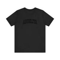 Abuelita Varsity Arch Quality Tee — Black