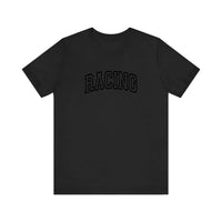 Varsity Racing Arch Quality Tee — Black