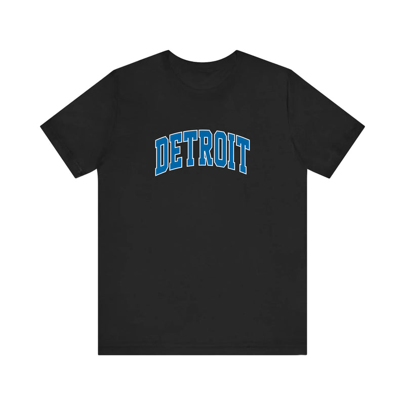 Detroit Varsity Arch Quality Tee — Black