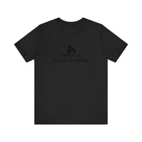 Fuelled By Books And Coffee Quality Tee — Black
