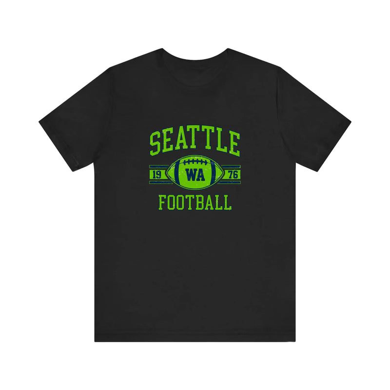 Seattle Football 1976 Quality Tee — Black
