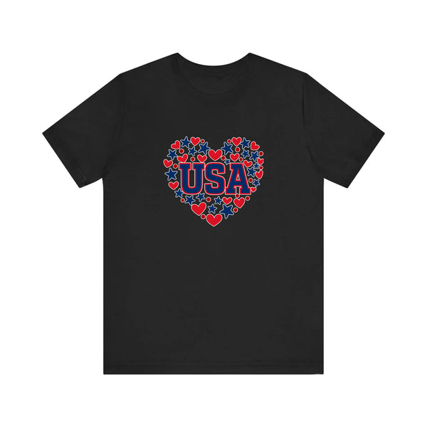 USA Hearts And Stars Quality Tee