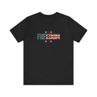 Freedom Stars And Stripes Quality Tee — Black