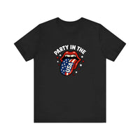 Party In The USA Lips Quality Tee — Black
