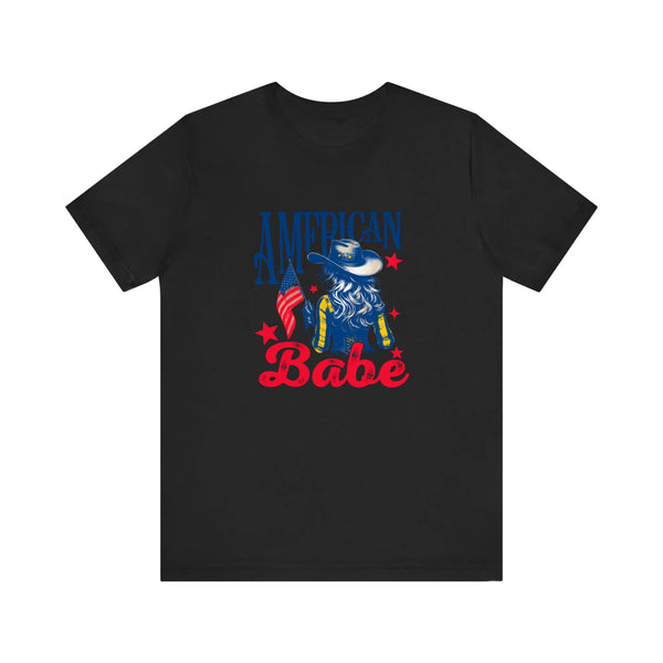 American Babe Cowgirl Flag Quality Tee
