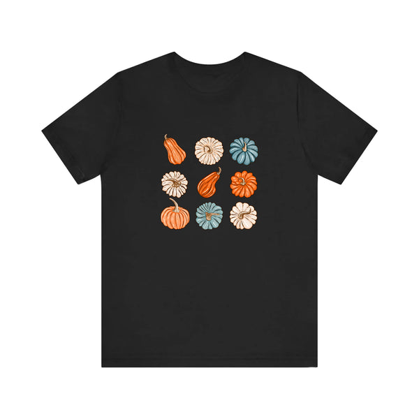 Nine Pumpkins In A Grid Quality Tee