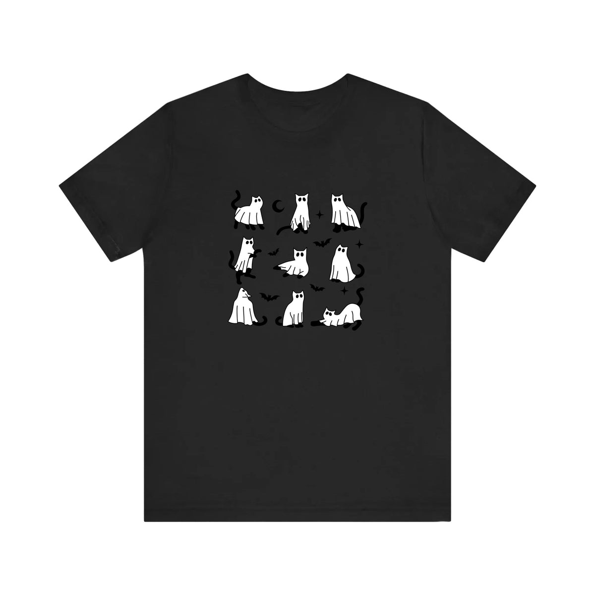 Ghost Cats Under Sheets Quality Tee