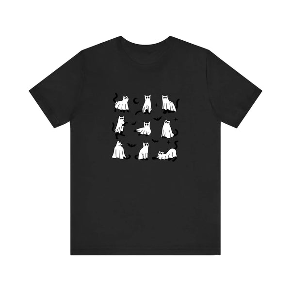 Ghost Cats Under Sheets Quality Tee