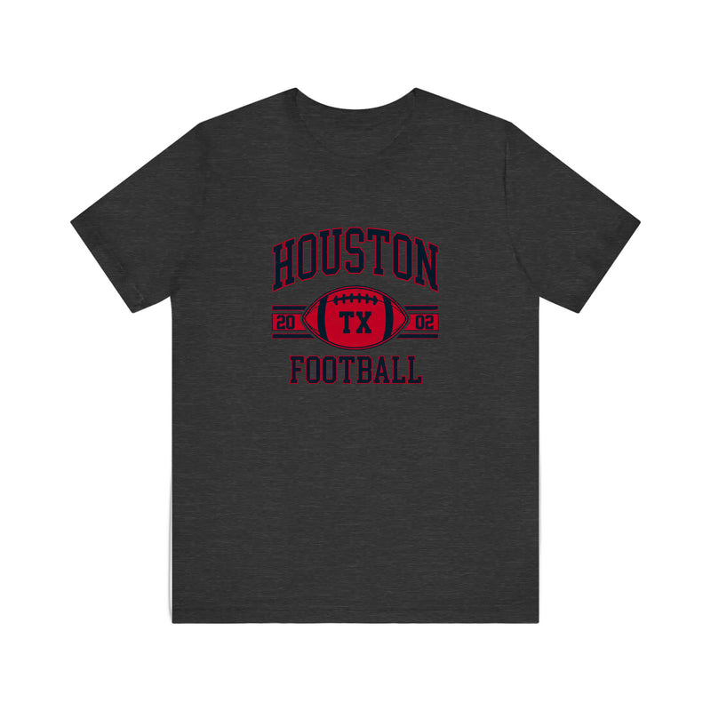 Houston Texas Football 2002 Quality Tee — Dark Grey Heather