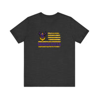 Minnesota Viking Flag Quality Tee — Dark Grey Heather