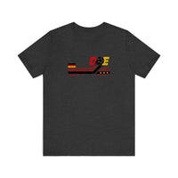 German Soccer Retro Badge Quality Tee — Dark Grey Heather