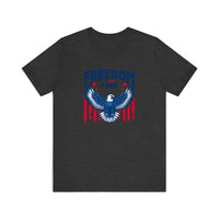 Freedom Not Free Eagle Quality Tee — Dark Grey Heather