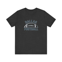 Dallas Football Vintage Arch Quality Tee — Dark Grey Heather