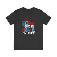 God Shed His Grace On Thee Quality Tee — Dark Grey Heather