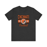 Cincinnati Football 1968 Quality Tee — Dark Grey Heather