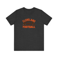 Cleveland Football Vintage Arch Quality Tee — Dark Grey Heather