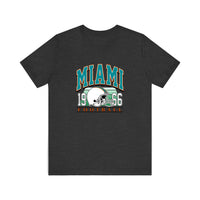 Miami 1966 Football Quality Tee — Dark Grey Heather
