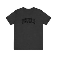 Abuela Varsity Arch Quality Tee — Dark Grey Heather