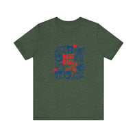 Baseball Mama Quality Tee — Heather Forest
