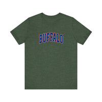 Buffalo Collegiate Arch Quality Tee — Heather Forest