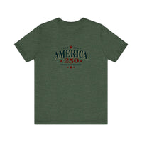 America 250 Years Of Freedom Quality Tee — Heather Forest