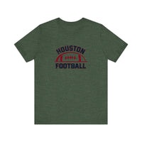 Houston Football Vintage Arch Quality Tee — Heather Forest
