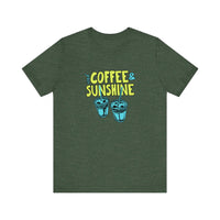 Iced Coffee And Sunshine Quality Tee — Heather Forest