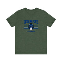 Indianapolis Football Colt Mascot Quality Tee — Heather Forest