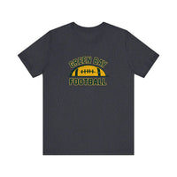 Green Bay Football Vintage Arch Quality Tee — Heather Navy