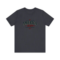 America 250 Years Of Freedom Quality Tee — Heather Navy