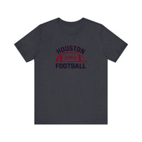 Houston Football Vintage Arch Quality Tee — Heather Navy