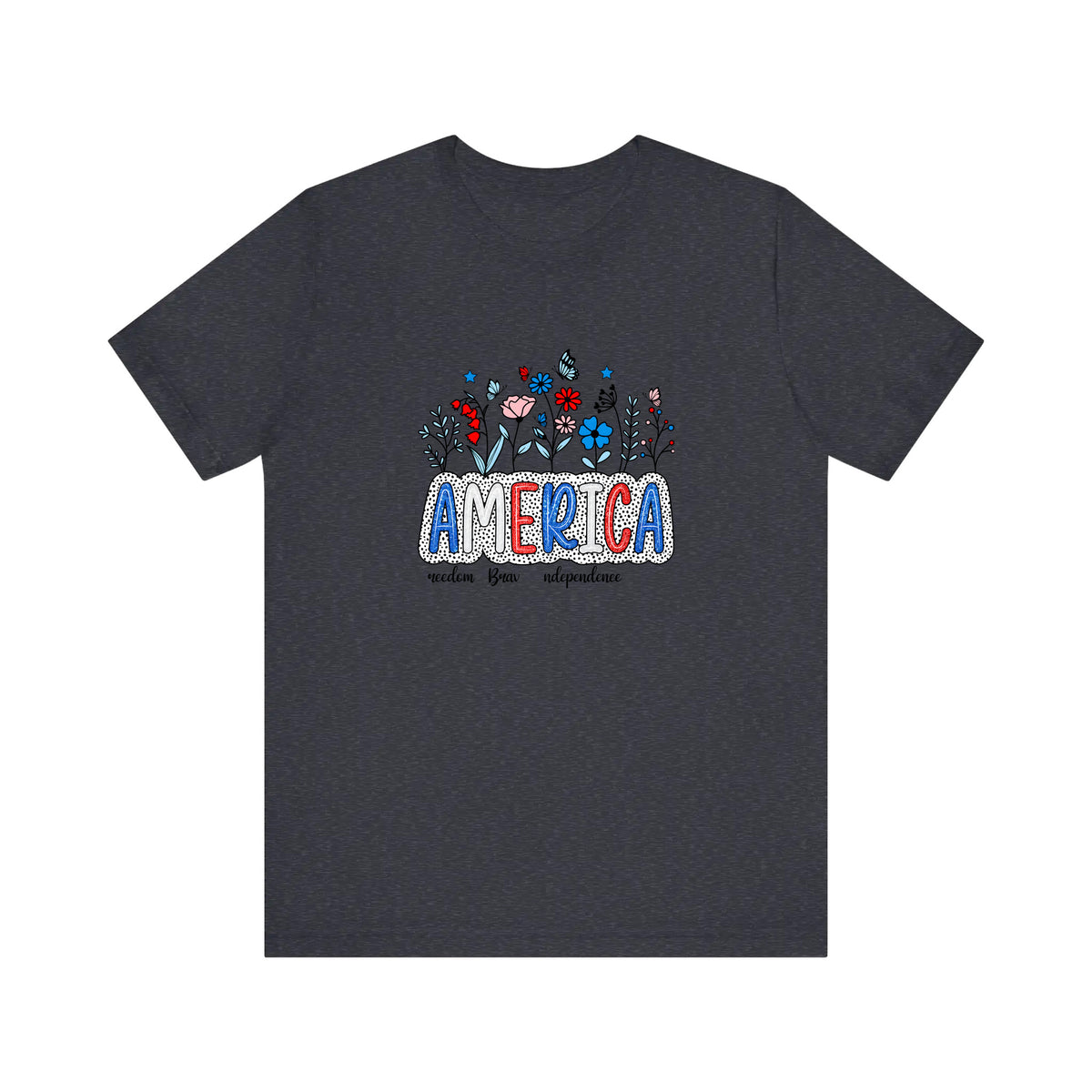 America Wildflower Freedom Quality Tee